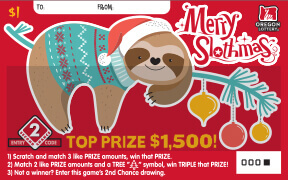 Merry Slothmas ticket front