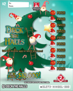 Deck the Halls ticket front